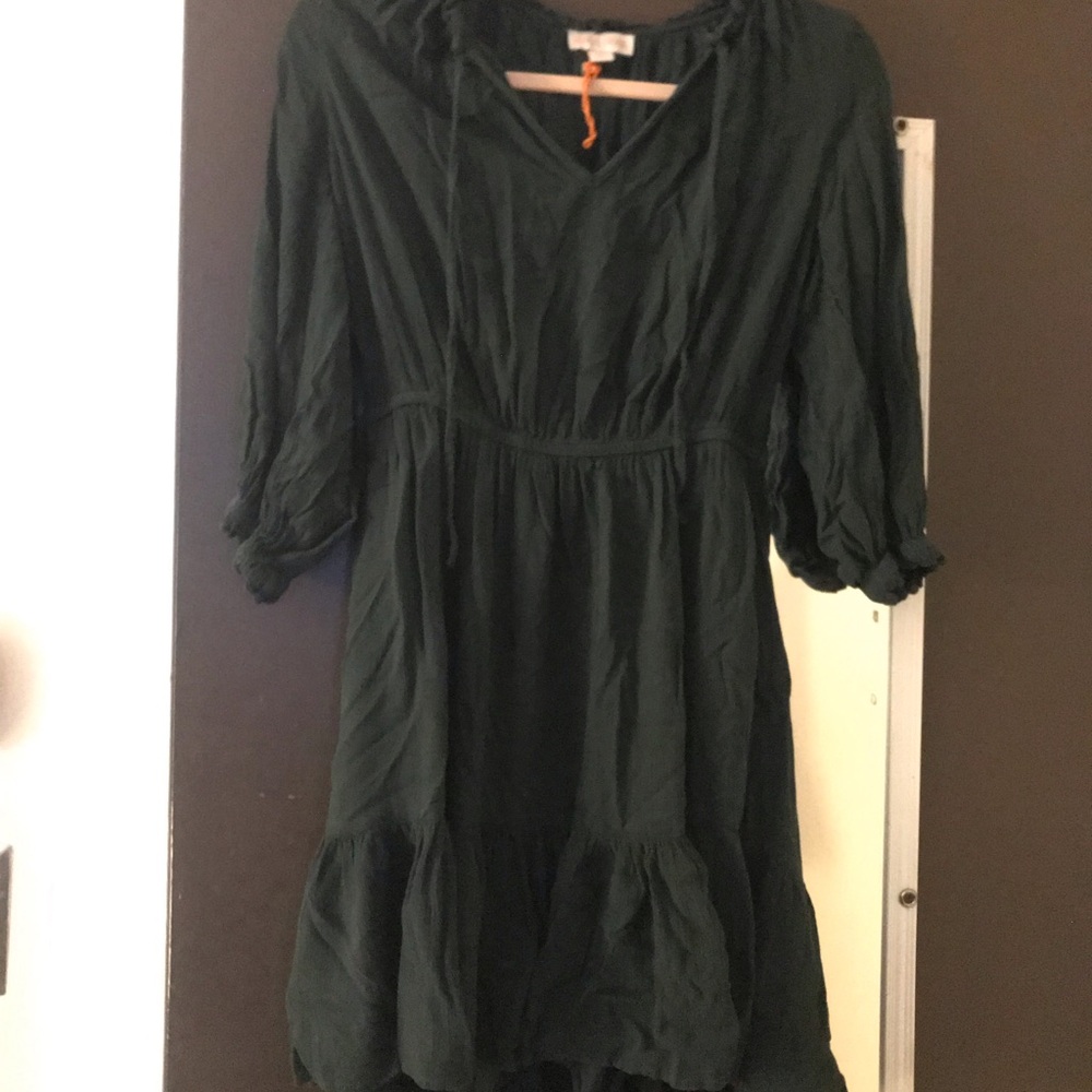 Knox Rose Dark Green Long Sleeve Dress